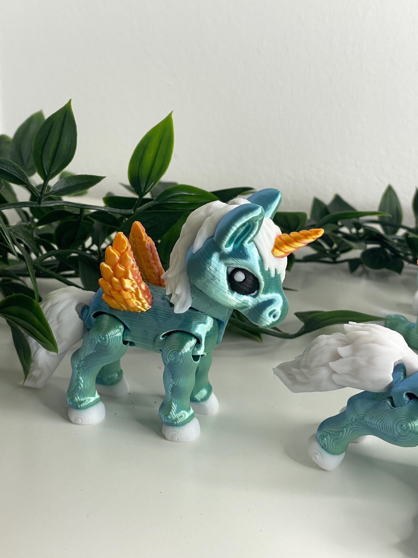 Magisches Einhorn – Silk Blau-Grün –