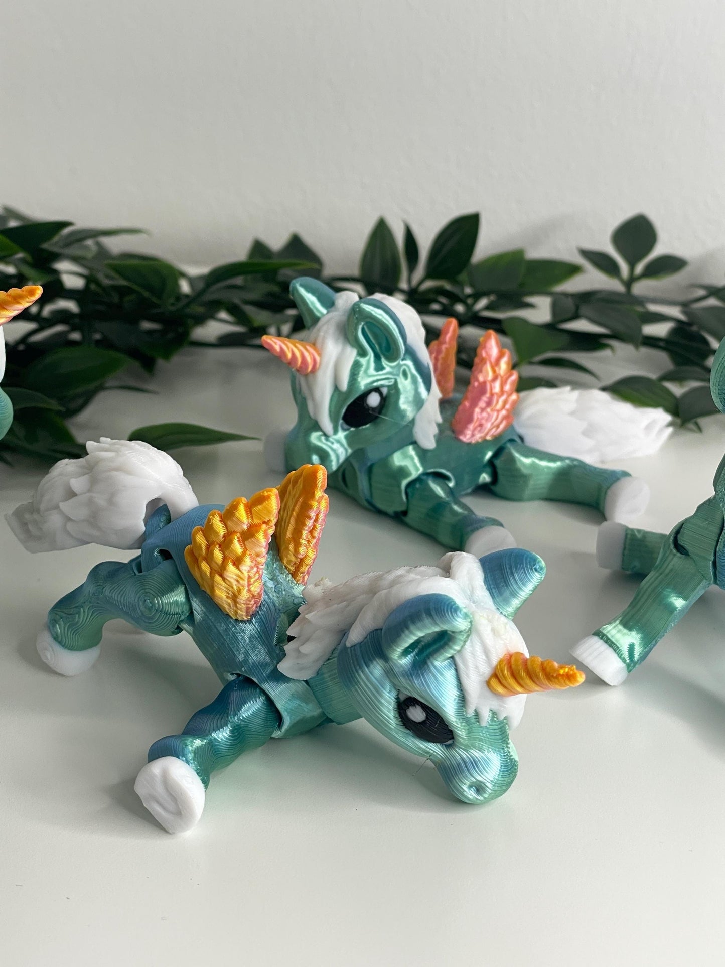 Magisches Einhorn – Silk Blau-Grün –